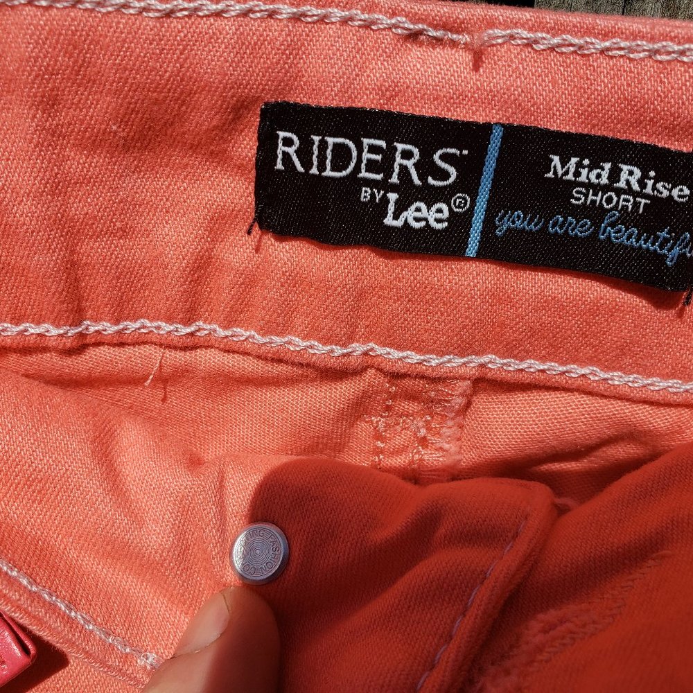 Lee Riders Mid Rise Shorts Pretty Pink Size 12M - Picture 2 of 3